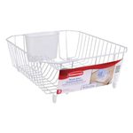 Rubbermaid 6008ARWHT White Twin Sink Dish Drainer