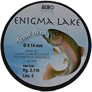 Akiro Enigma Lake, Filo da Pesca Unisex – Adulto, Trasparente, 0.16 mm