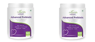 nature's velvet Advanced Prebiotics for Gut Immune System Booster and Dietary Fiber Fuels Good Bacteria Growth for Digestive Health, Gas Relief and Digestion 300gms Powder (BUY 1 GET 1 FREE)