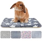 Tierecare 5PCS Guinea Pig Bed Soft Rabbit Bedding Cage Liner Warm Bunny Mats Pee Pads Fleece Blanket Plush Hamster Sleep Beds Ferret Squirrel Hedgehog Rat