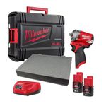 Milwaukee M12FIW38-202B 3/8" Impact Wrench with 2 Batteries