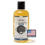 Cast Iron Soap (12 ounces) by CLARK'S - 100% Plant Based Castile & Coconut Soap - Vegan Friendly - No Detergents, Parabens, or Synthetic Foaming agents - Specially Formulated for Cast Iron Cookware