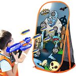 Quanquer Shooting Game Targets Kids Boys Toys for Nerf Guns - Zombie Shooting Target with Net Indoor Outdoor Garden Toys Birthday Gifts for 5 6 7 8 9 10+ Years Old Boys Girls