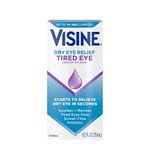 Visine Tired Eye Relief Lubricant Eye Drops, .5 Fl. Oz (Pack of 2)