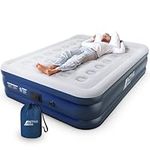 Active Era Premium Queen Air Mattress - Elevated Inflatable Double Air Bed, Built-in Electric Pump, Raised Pillow, Structured Air-Coil Technology, 3 Minute Self Inflating Air Mattress, 20" Height