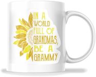 In A World Full Of Grandmas Be A Grammy 11 Ounce Coffee Mug For Nana Granny Grammy M879