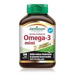 Jamieson No Fishy Aftertaste Extra Strength Omega-3 Mini, 200 Count