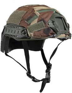 TUMHUTS Tactical Helmet with Helmet Cover, Airsoft Helmet with Front NVG Mount and Side Rail Ideal for Kids Youths Adults, Tactical Paintball Airsoft Fast Helmet for Cosplay Outdoor Activities