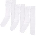 Luvable Friends Baby Girls' Nylon Tights, White, 9-18 Months