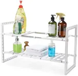 G-Rack Under Sliding Cabinet Basket Organizer - Bathroom Under Sink Organizers and Storage - Multi-Purpose Storage Shelf for Kitchen - Heavy Duty Organizer Rack - Cleaning Supplies Organization