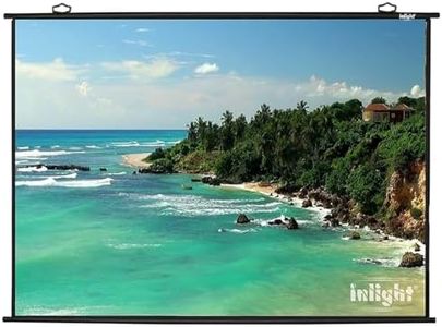 Inlight Map Type Projector Screen, 6 W x 4 H(in Imported HIGH GAIN Fabric A+++++ Grade)