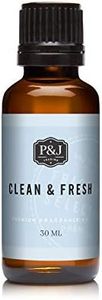 P&J Trading Fragrance Oil | Clean & Fresh Oil 30ml - Candle Scents for Candle Making, Freshie Scents, Soap Making Supplies, Diffuser Oil Scents