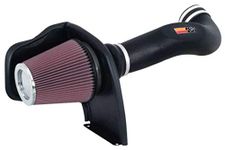 K&N Cold Air Intake Kit with Washable Air Filter: 2005-2007 Chevy/GMC/Cadillac (Silverado 1500, Avalanche 1500, Suburban, Tahoe, Sierra 1500, Yukon, Escalade) V8, Black HDPE Tube, 57-3050