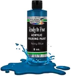 Pouring Masters Navy Blue Acrylic Ready to Pour Pouring Paint – Premium 8-Ounce Pre-Mixed Water-Based - for Canvas, Wood, Paper, Crafts, Tile, Rocks and More