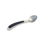 NRS Healthcare Kura Care Easy Grip Adult Teaspoon, White & Black