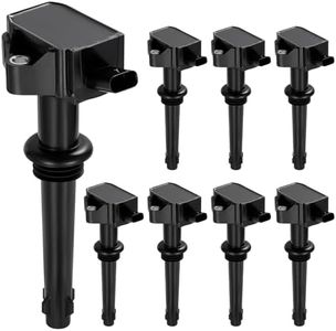 SYKRSS 8-Pack UF618 Ignition Coils Compatible with Jaguar XF XJ XK XFR XKR XKR-S Compatible with Land Rover LR4 2010-2012 Sport 2010-2013, V8 5.0L - Replaces LR010687 UF637 GN10591 5C1844