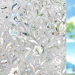 Kromapolis Window Film, Window Privacy Film, Window Vinyl Glass Covering, Stained Glass Decorative Film, Window Film Privacy Frosted, Static Window Clings, Non-Adhesive, No-Glue (23.6In. by 78.7In)