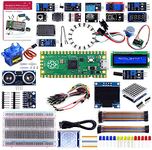 Raspberry Pi Pico MicroPython Programing Sensor Kit with Raspberry Pi Pico, Breadboard, I2C 1602 LCD Display Module, MAX7219 8x32 Dot Matrix for Raspberry Pi Beginners & Software Engineer