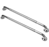 Miluoou 2 PCS Anti Slip Shower Grab Bar Handle, 32 Inch Chrome SUS 304 Stainless Steel Grab Bars of Bathroom Knurled Balance Bar, Safety Hand Rail Support, Handicap Elderly Injury Senior Assist Bath…