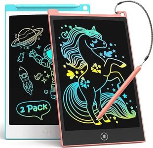 TECJOE 2 Pack LCD Writing Tablet, 8.5 Inch Colorful Doodle Board Drawing Tablet for Kids, Kids Travel Games Activity Learning Toys Birthday Gifts for 3 4 5 6 Year Old Boys and Girls Toddlers