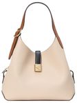 kate spade new york Women's Deco Colorblocked Pebbled Leather Crossbody Tote Bag, Milk Glass Multi, One Size