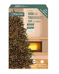 Premier Decorations 1000 Vintage Gold LED Treebrights with Multi Action Facility and Timer Function