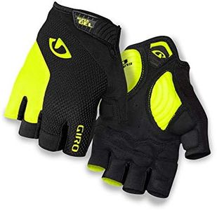 Giro Men's Strade Dure Supergel Bike Gloves,Black/Highlight Yellow, Size L