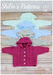 Crochet Pattern for Baby Jacket, Crochet Baby Pattern, Double Knitting, DK, 4 Sizes, 0 to 3mths, 3 to 6mths, 6 to 9mths, 9 to 12mths, UK Terminology, CP2