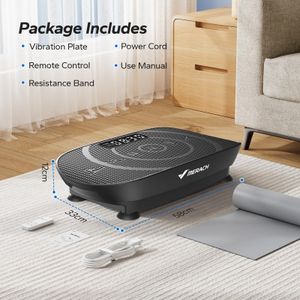 MERACH Vibration Plate – Blue Full Body Exercise Machine