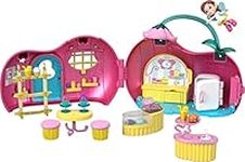 Fisher-Price Butterbeans Café Playset On-The-Go Café with Character Figure & 20 Accessories for Pretend Play Ages 3+ Years