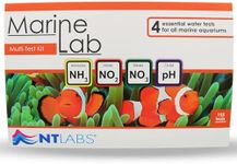 NT Labs Marine Lab Multi-Test Kit (4 Key Parameters - Ammonia, Nitrite, Nitrate & pH), Marine Water Test Kit, Accurate Results, Up to 155 Tests Combined, Liquid Drop Tests