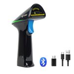 OBZ 2D Bluetooth Barcode Scanner, 2.4Ghz Wireless Barcode Scanner Connect Smart Phone, Tablet, PC, POS, 1D 2D QR Code Scanner, Handheld Barcode Reader Work with Windows, Mac OS, Linux, Android, iOS