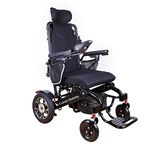 Alton Mobility - SHAWK Reclining Foldable Lightweight Electric Wheelchair 500W Motor330 lbs 13 miles-Black