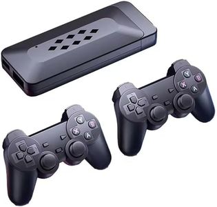 Game Switch Gamestick M33 Retro Gaming Console, 1080P HD, 2 Wireless Controllers, PSP Support, Black
