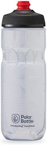 Polar Bottle Breakaway Insulated Water Bottle - BPA Free, Cycling & Sports Squeeze Bottle (Jersey Knit - White, 20 oz)