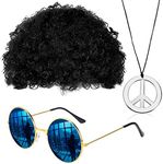 Gejoy Hippie Costume Set Funky Afro