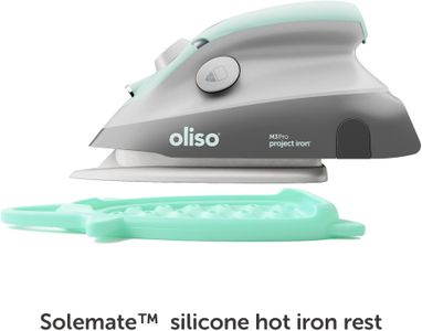Oliso M3Pro Mini Steam Iron – Aqua, Compact Travel Iron