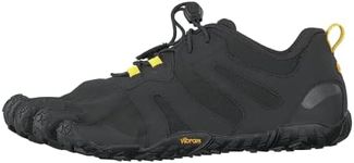 Vibram Women's FiveFingers, V-Trail 2.0 Running Shoe, Black Yellow, 8-8.5