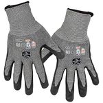 Klein Tools 60197 Work Gloves, Cut-Resistant Gloves ANSI Rated A2, Touchscreen, X-Large, 2-Pair