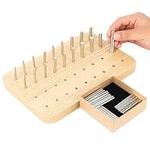 Hossmily 36-Hole Wooden Pegboard fo