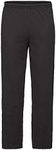 Fruit of the Loom Men Open Hem Lightweight Jog Pants, Black, Medium