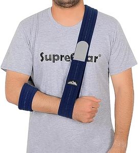 supregear Arm Sling, Adjustable Arm Support Strap, Lightweight Shoulder Immobilizer for Injured Arm Elbow, Broken Collarbone, Torn Rotator Cuff, Dislocation or AC Separation, Left Right, Men Women