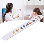 Optometry Fixation Rod, Professional Children's Vision Tester, Fixation Stick, Bright Color, Cartoon Pattern, Vision Optometry Test Card