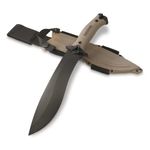 Kershaw Camp 10 - Tan Machete, Fixed Blade Knife, 10-in. 65Mn Carbon Steel Blade Includes Sheath, Camp Series Machete, Outdoor and Survival Tool