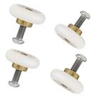 4pcs x Shower Door Rollers,Roller Diameter 19/23/25mm for The Bathroom Pan Glass Sliding Door Pulleys/Runners/Wheels (23mm)