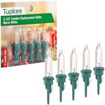 Tupkee LED Replacement Twinkle Bulbs - Warm White – T5 Smooth Bulbs - 5 Bulbs per pkg