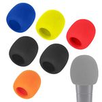 SM58 Pop Filter - Mic Windscreen Foam Cover Customized for Shure SM58 Ball Type Microphone Reduce Wind Noises by WIBOND (6 PCS - Colourful)