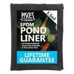 Pisces Epalyn EPDM Rubber Garden Pond Liner 4m Width x 3.5m Length - Strong Durable Water Feature Lining