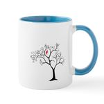 CafePress Cardinal in Snowy Tree Mug 11 oz (325 ml) Ceramic Coffee Mug