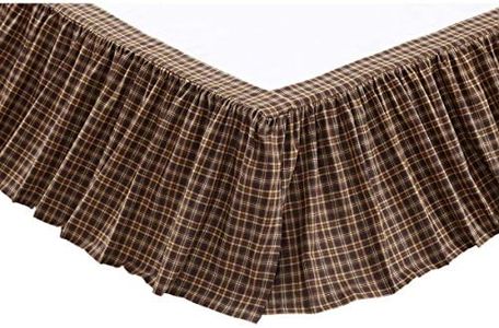 VHC Brands 14955 Prescott King Bed Skirt, Brown, King